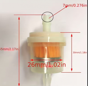 Univerzální palivový filtr s magnetem pro motocykly, sekačky a malé motory